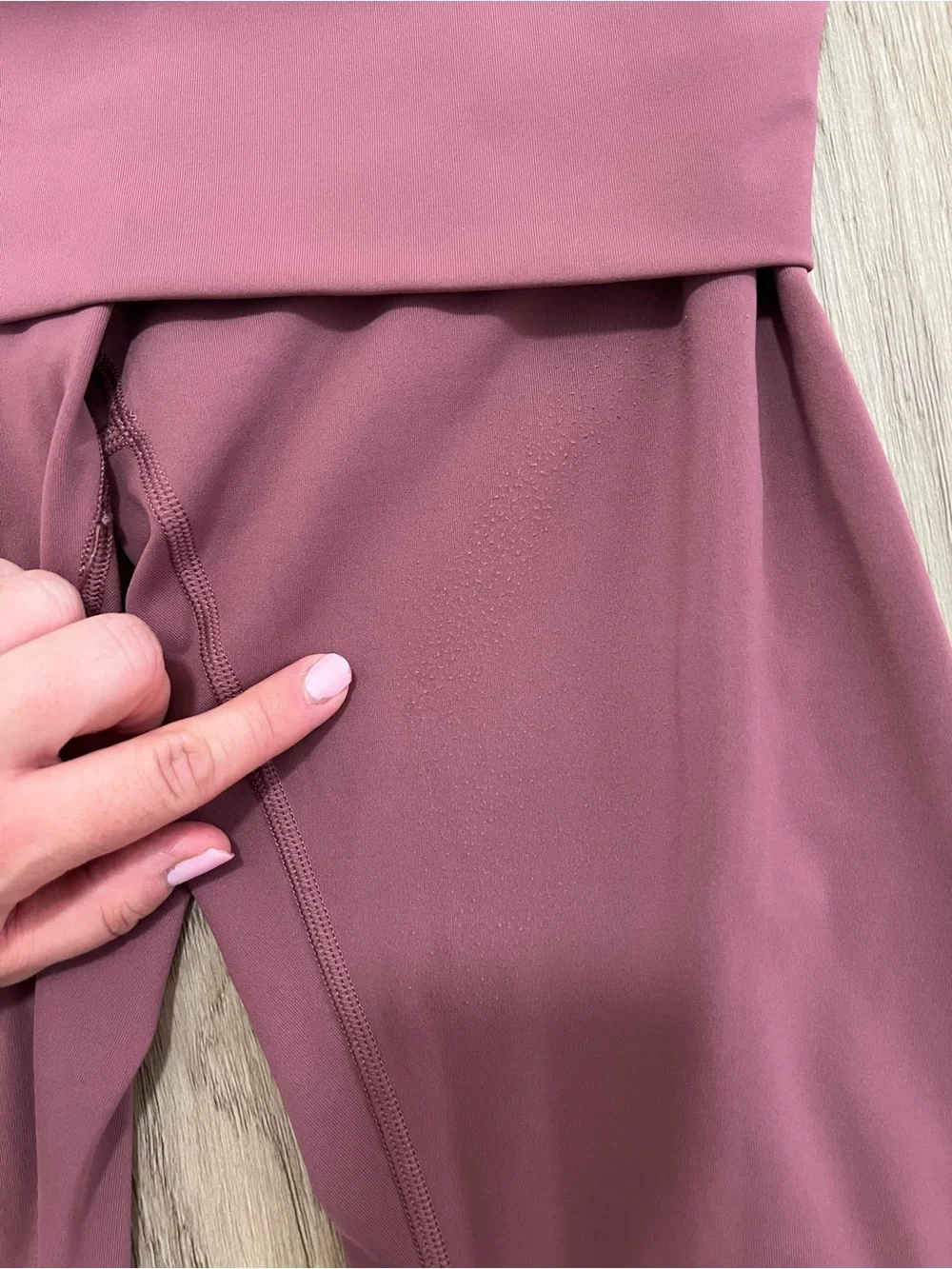 Lululemon Wunder Under Crop High Rise Roll Down Scallop Leggings Plumful